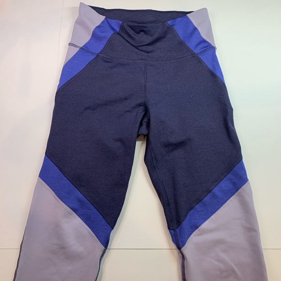 Old navy active purple color blocked leggings - Picture 1 of 4